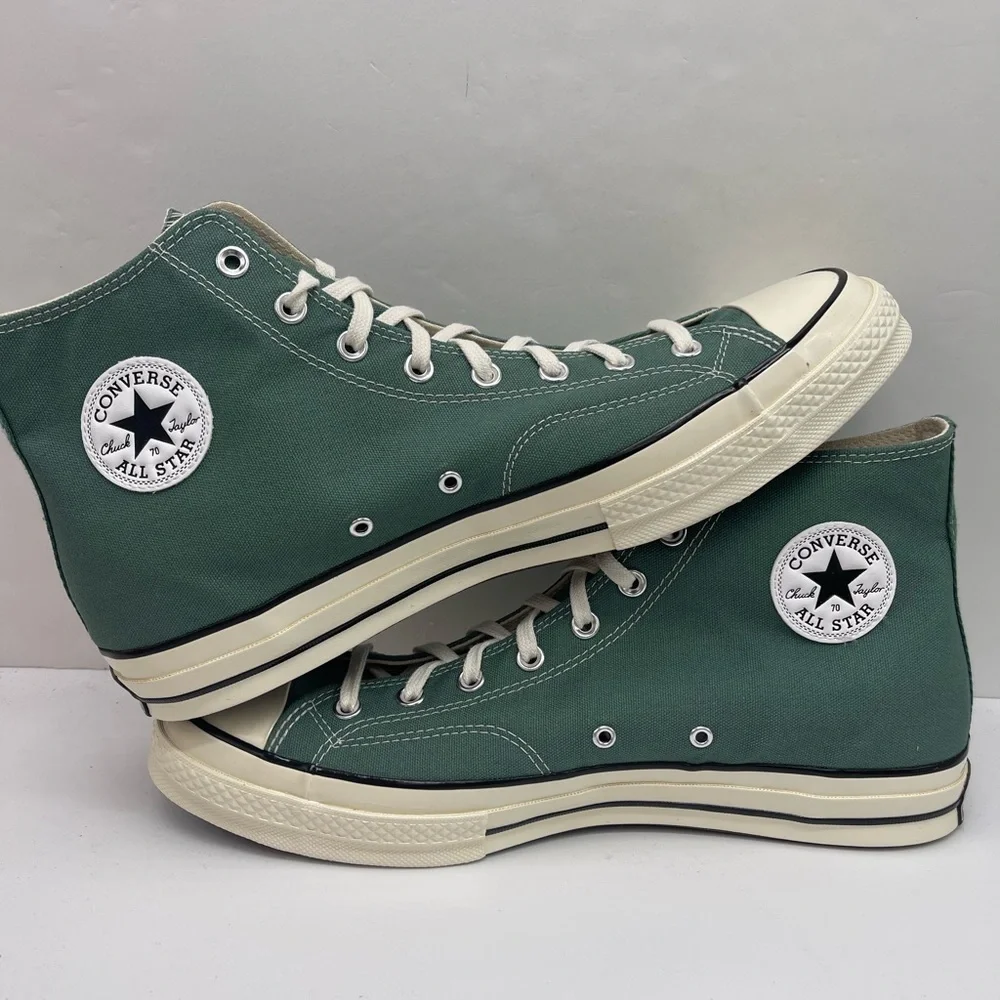 Converse Men's A06521C CHUCK 70 HI ADMIRAL ELM/EGRET/BLK Green High-Top Sneakers
